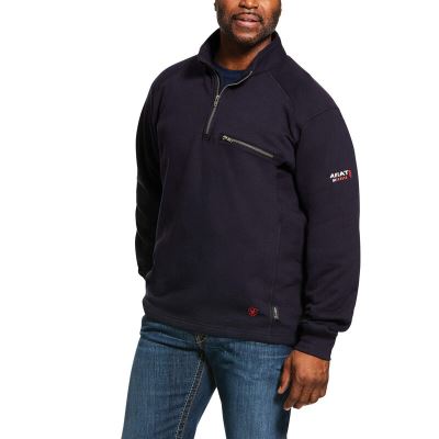 Ariat Work: FR Rev 1/4 Zip Top Hombre - Azul Marino (TAXCD1345)